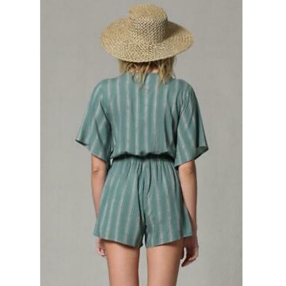 Last one! Desert-Chic Boho Stripe Romper - Picture 2 of 6